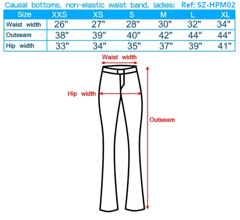 Twill Pants / Casual Pants size