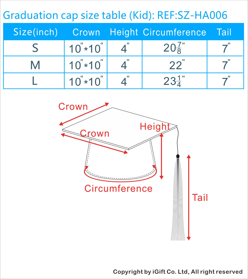 Cap Size Chart Singapore