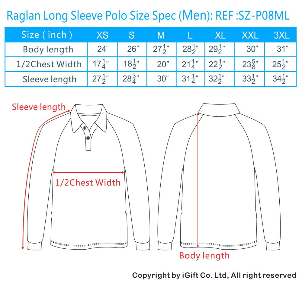 Polo T Shirt Size Chart Polo T Shirt Size Guide Mens Polo T Shirt