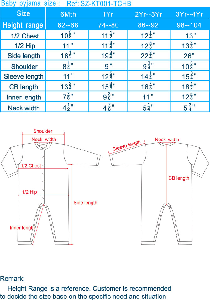 Infant T Shirt Size Chart - Tutorial Pics