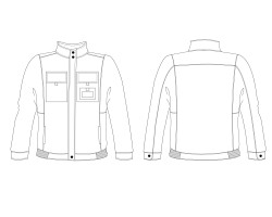 engineer workwear jacket with chest pockets jpg file download, engineer workwear jacket with chest pockets ai file download