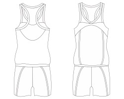 t back sleeveless jersey cheerleading teamwear illustration download, t back sleeveless jersey cheerleading teamwear design sketches