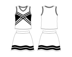 分體啦啦隊服 設計訂做 性感短款啦啦隊裙 啦啦隊服制服店