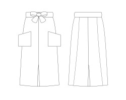 half apron with waist bow specimen download, half apron with pleat vector download, half apron with pleat design photos