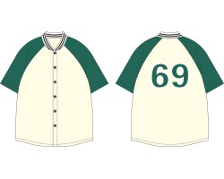訂製牛角袖款式棒球衫  DIY設計棒球衫  棒球衫製服公司