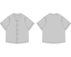 Customized solid color baseball shirt, group baseball shirt pattern download, baseball shirt supplier