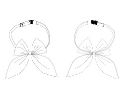 adjustable butterfly bow tie vector download, adjustable butterfly bow tie template download