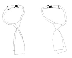 adjustable necktie with square bottom design download, adjustable necktie with square bottom illustration download