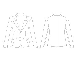 womens cropped blazer with one button design sketch download ,womens cropped blazer with one button photos download