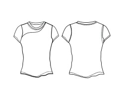 ladies round neck top tee sample download, ladies round neck fitted t-shirts download, ladies slim fit tee design