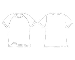 raglan tee with bottom design download, raglan t shirt with bottom design illustration