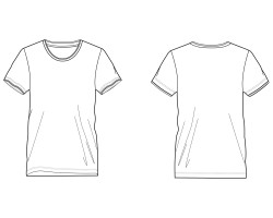 下載圓領T恤版型 T恤印刷 推薦 直角袖T恤印刷 旺角中心 T恤批發及製造