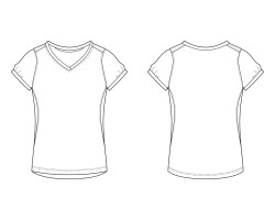 V領女裝T恤印刷 短袖t-shirt  推薦 t恤設計軟體 T恤圖案設計 T恤批發深水埗