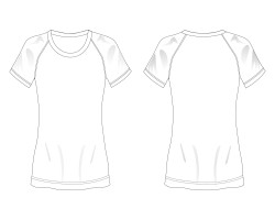 women raglan short sleeve tee contrast colour file download, long length tee raglan tee women design maker