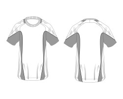 short sleeve raglan tee contrast panel download, short sleeve raglan tee contrast panel template