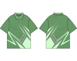 Order green short-sleeved football jerseys, contrasting V-neck football jerseys, custom-made gradient color football jerseys