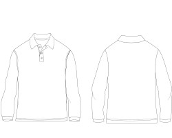 plain long sleeve polo shirt mens illustration, long sleeve polo shirt mens vector graphic