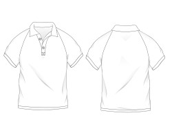 men polo shirt raglan sleeve vector illustration, men polo shirt raglan sleeve sample