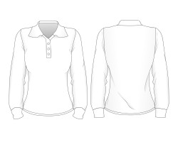 訂製女裝長袖Polo Polo衫版型下載 Polo圖案設計 Polo衫專門店