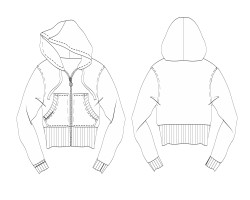 cropped windbreaker with hood and rib cuff picture download, cropped windbreaker with hood and rib cuff images