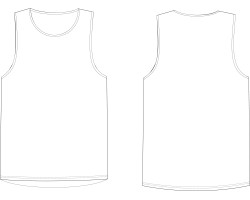 mens vest t-shirt drawing sketch, mens vest tee sketch download