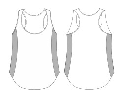 contrast colour vest top with round bottom artwork download, contrast colour vest top with round bottom design download