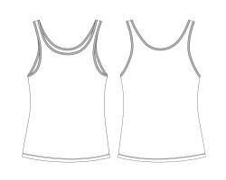 womens tank top vector download, womens vest tee vector download