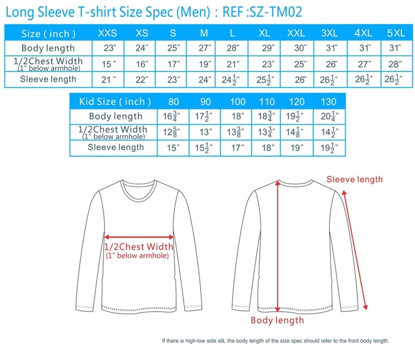 Men's Sizes (All sizes in inches) Size Range XS S M L XL XXL