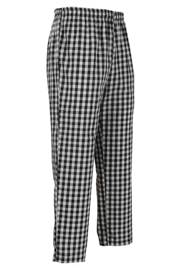 Design hotel work clothes chef pants restaurant plaid chef pants all ...