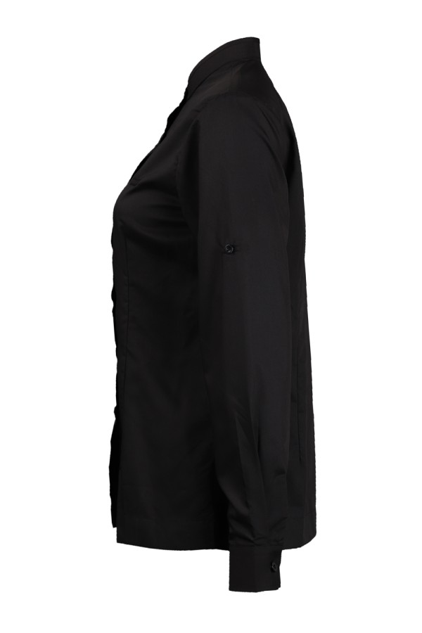 Design black long sleeve shirt Slim fit Shirt manufacturer