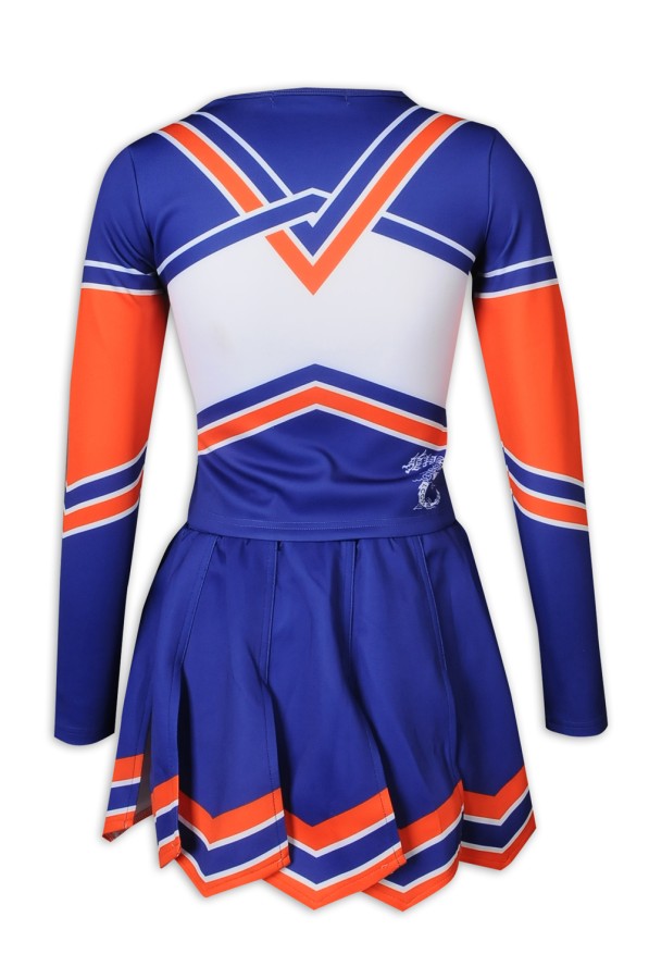 Large-scale Custom-made Long-sleeve Cheerleading Dress Suit Contrast ...