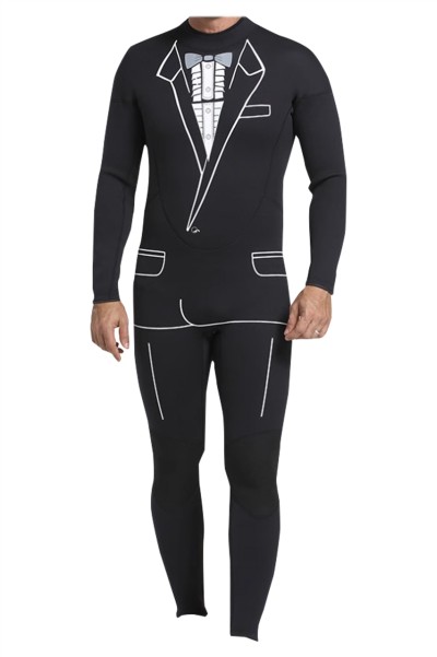 A Wetsuit Styled as an Actual Men's Suit