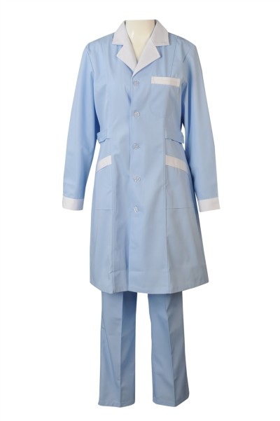 Long Coat Women Nurse Dress Female Doctor Beautician Lab Work Clothes  Uniform