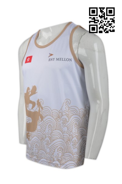 Design sports vest t-shirt Sublimation Dragon Boat Race T-Shirt Vest  t-shirt center