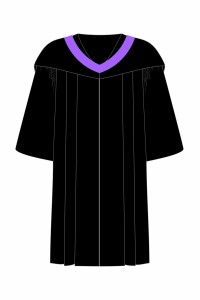 來版訂購澳門城市大學理學學院學士畢業袍紫色披肩長袍畢業袍供應商DA300