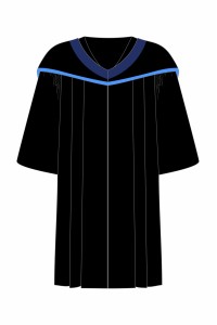 訂造澳門城市大學人文科學學院學士畢業袍深藍披肩長袍畢業袍制服店DA303