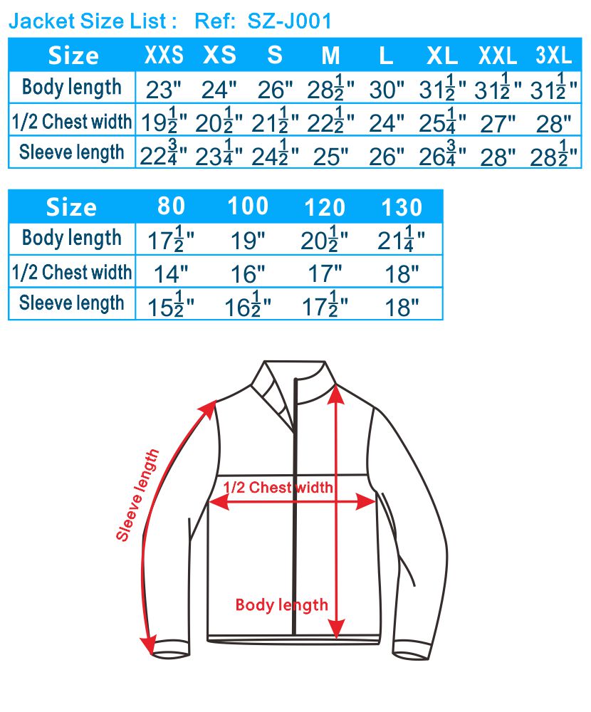 Размеры пиджака