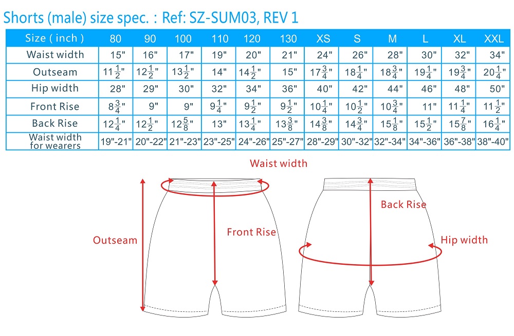 tracksuit pants sizing, track pants sizing, track pants size guide ...