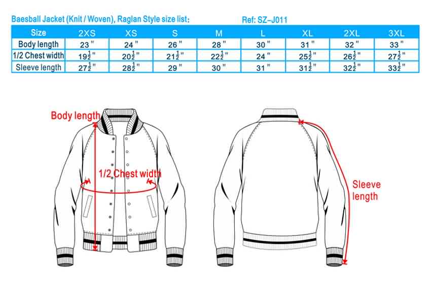 Zip Fleece Jackets Sizing, Zip Fleece Hoodies Size Chart, Sweatshirts 