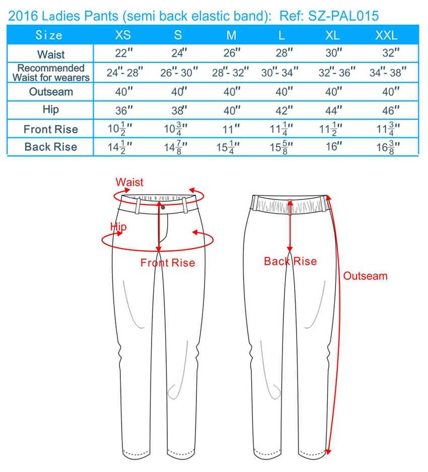Casual Pants Size Guide, Plus Size Casual Pants, Mens Casual Pants Size 00A