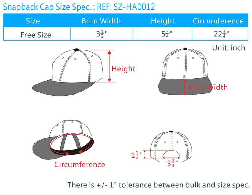 Snapback Hat Sizes | Bruin Blog