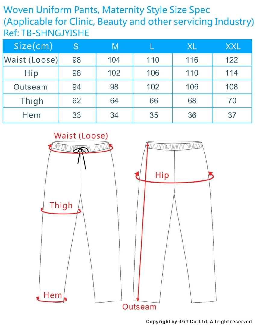 doctor gown size chart, doctor uniform sizing, nursing uniforms size ...