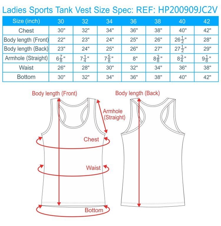 Mens Vest Sizing Chart